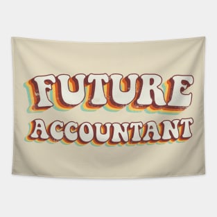 Future Accountant - Groovy Retro 70s Style Tapestry