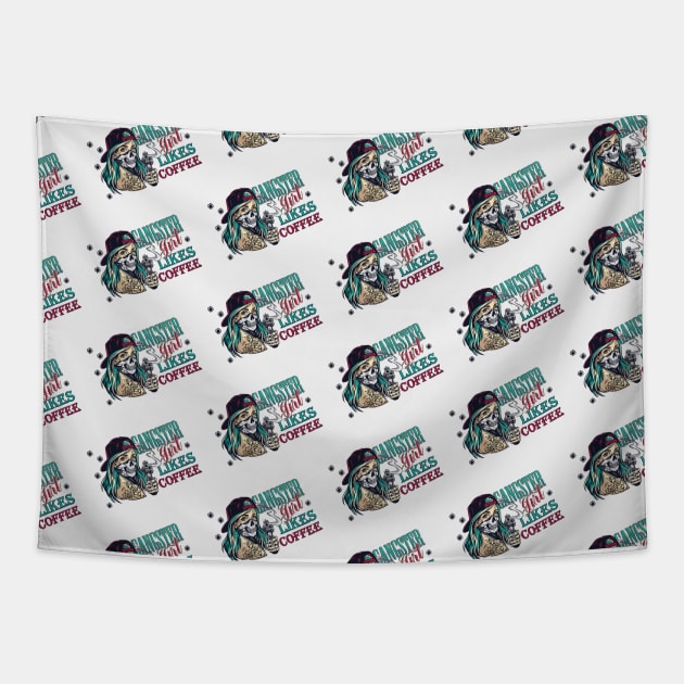 Gangster girl pattern Tapestry by Muse