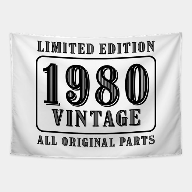 All original parts vintage 1980 limited edition birthday Tapestry by colorsplash