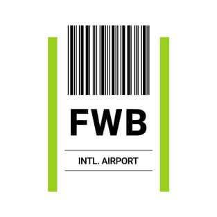 FWB Airport Baggage Label T-Shirt