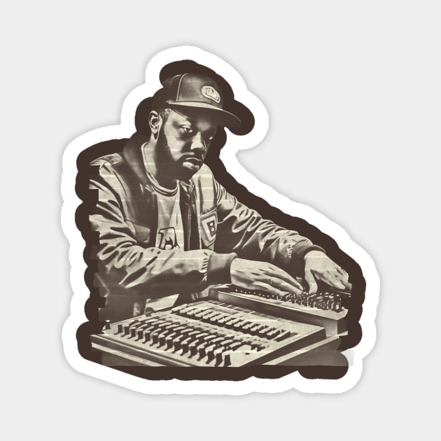 Beatmaker J Dilla - Paper Tape Magnet by PAPER TYPE