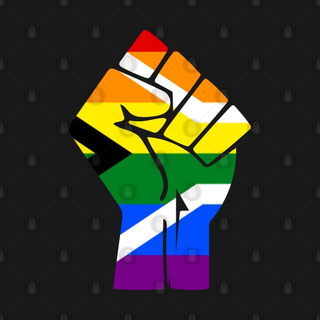 Black Lives Matter Fist LGBT Pride South Africa by aaallsmiles