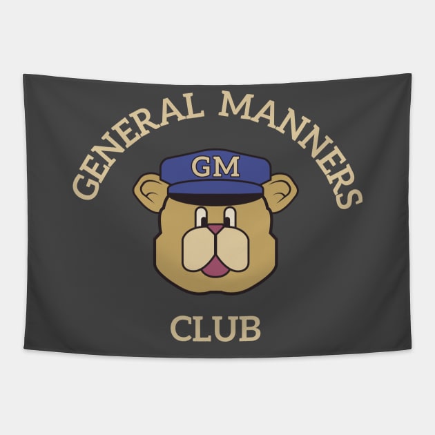 General Manners Club (White) Tapestry by winstongambro