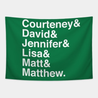 Friends Cast Ampersand Tapestry