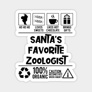 Santa's Favorite Zoologist Santa Claus Magnet