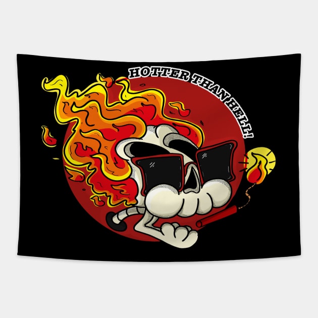 Hotter Than Hell Tapestry by Emjaysdream 