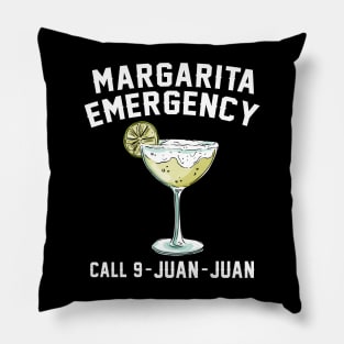 Margarita Emergency Mexican Fiesta Funny Cinco de Augusto Pillow