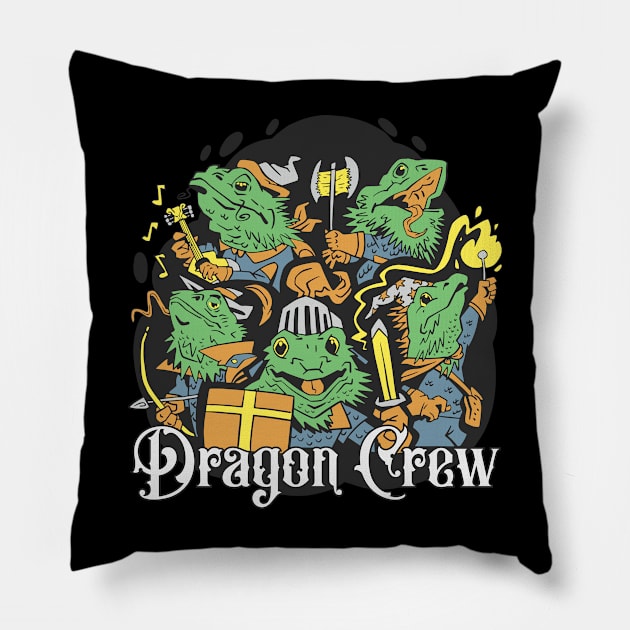 Dragon Crew Pillow by Emmi Fox Designs