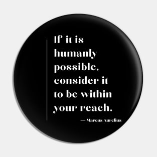 Stoic Quote Marcus Aurelius Pin