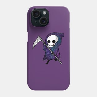 Galaxy grim reaper running Phone Case