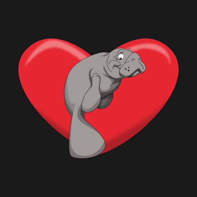 Manatee Love by Wickedcartoons