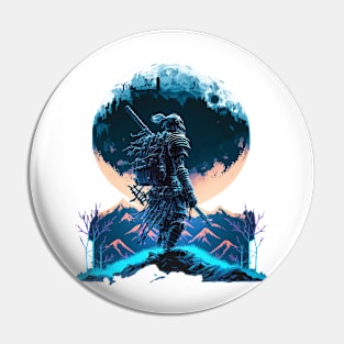 Skeleton Samurai Pin