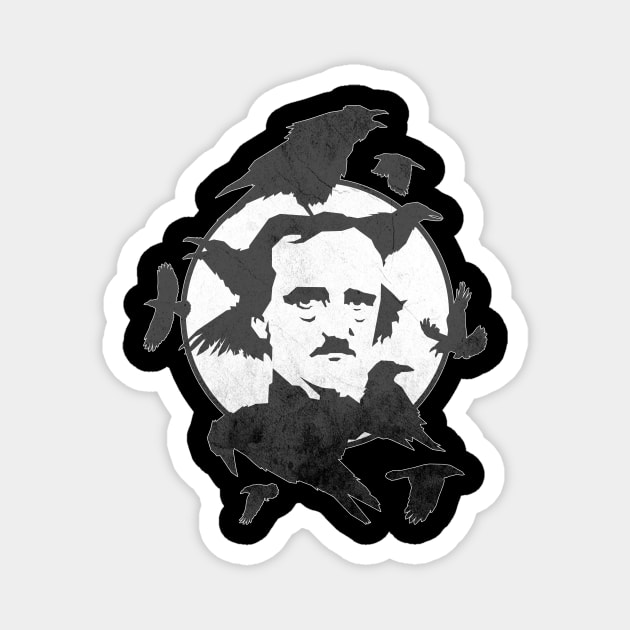 Poe Ravens Magnet by GraphikTeez