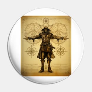 The Vitruvian Man by Leonardo da Vinci Pin