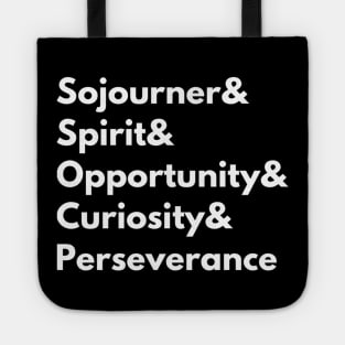 Sojourner & Spirit & Opportunity & Curiosity & Perseverance Tote