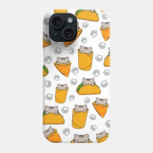 Pizzas, tacos and burritos pattern Phone Case