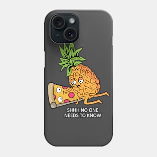 Pineapple Belongs on Pizza Lover Funny Food Pun Phone Case