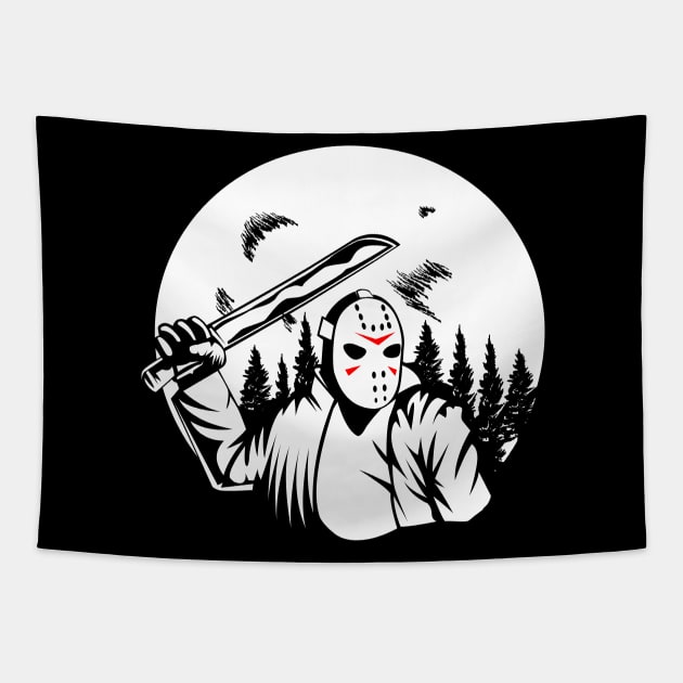 Machete Moon Tapestry by gastaocared