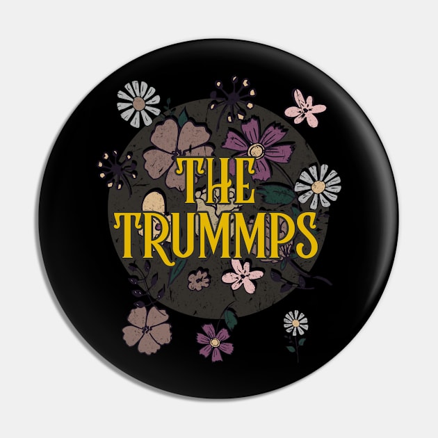 Aesthetic Trummps Proud Name Flowers Retro Styles Pin by BilodeauBlue