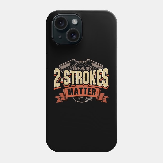 2 Stroke Motocross Motorcycle Dirt Bike Gift Phone Case by Dolde08