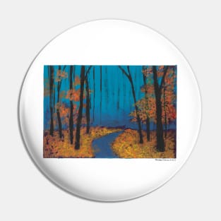 Late Autumn Trees Pin