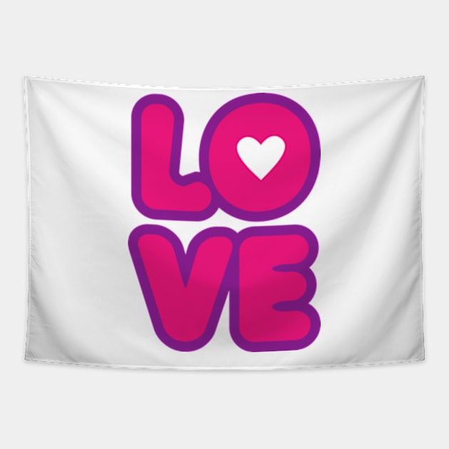 hippie soul with love Tapestry by Retro Comic Books