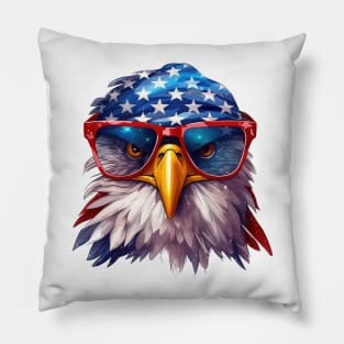 Cool American Eagle Portrait #3 Pillow