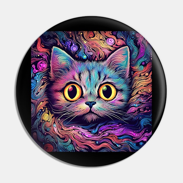 Galactic Kitty Pin by seantwisted