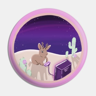 Modern Cryptids: Jackalope Gamer Pin