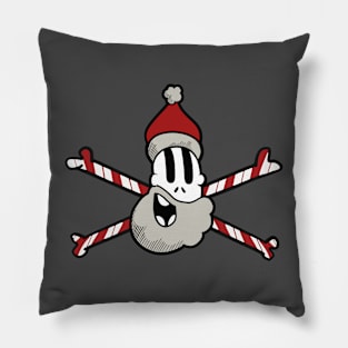 Skeleton Claus Pillow