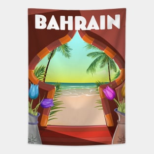 Bahrain Palace Travel poster Tapestry