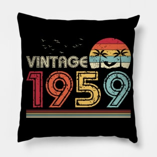 Vintage 1959 Limited Edition 62nd Birthday Gift 62 Years Old Pillow