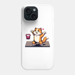 Kitty's Kettlebell Dance Phone Case