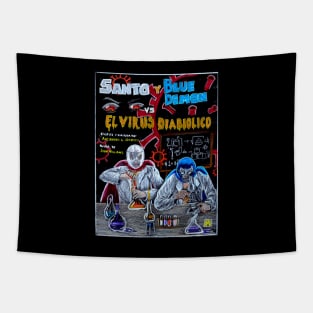 Santo Y Blue Demon vs El Virus Diabolico Tapestry