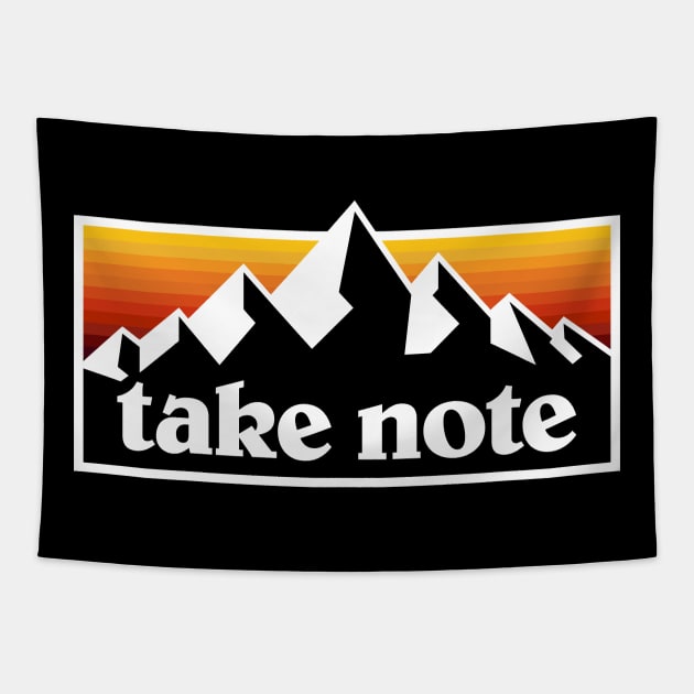 Take Note Mountains 1 Tapestry by KFig21