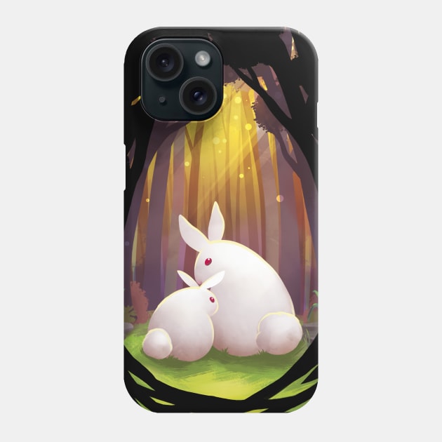 Forest Bunnies Phone Case by supermara