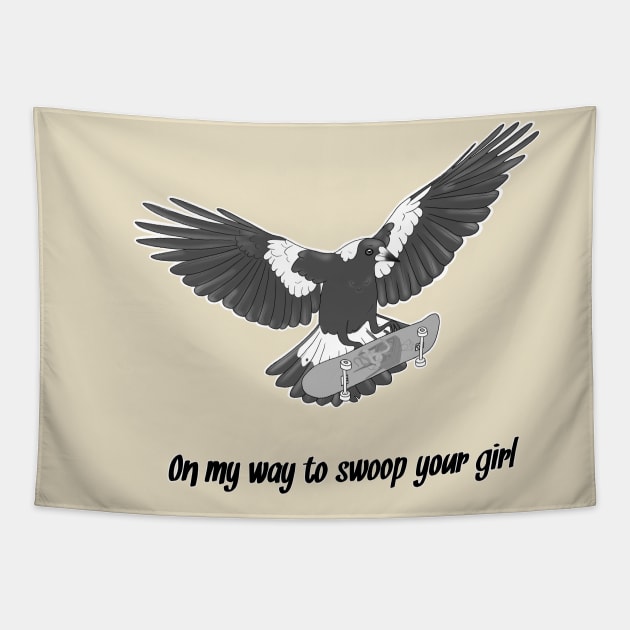 On my way to swoop your girl Tapestry by ACDesigns