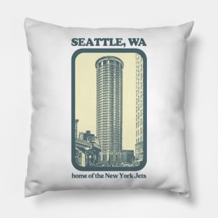 Seattle, Wa /// Humorous Retro Style Tourism Design Pillow