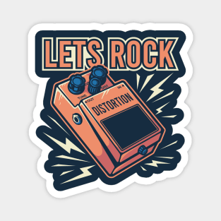 Lets Rock Guitar Distortion Magnet