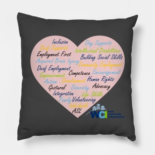 WCI Word Cloud Pillow