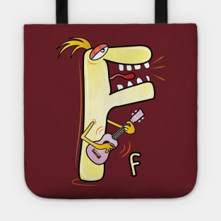 Funny Alphabet Lore Letter F Tote