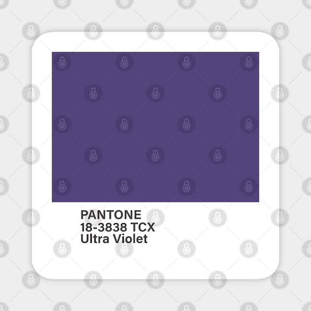 pantone 18-3838 TCX Ultra Violet Magnet by princessmi-com