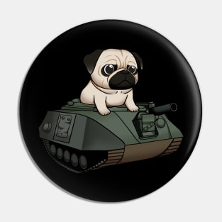 Pug Tank Brigade: Unleashing Cuteness and Power Pin