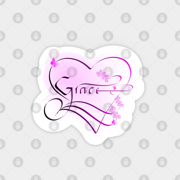 Grace - female name Magnet by AhMath