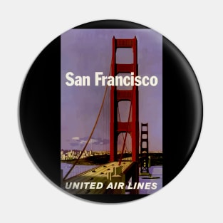 San Francisco - United Air Lines - Vintage Travel Pin