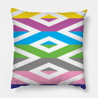 Cool multicolored pattern Pillow