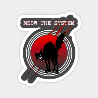 Sabot wild cat: meow the system! Magnet