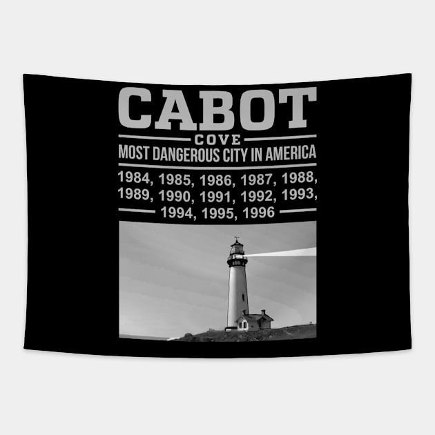Cabot Cove Most Dangerous City Tapestry by Cabot Cove
