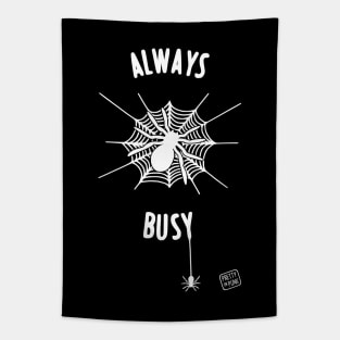 Always Busy Spider Web Tapestry
