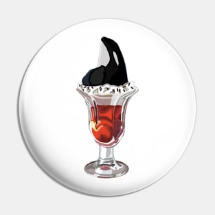 Sundae Whale Pin